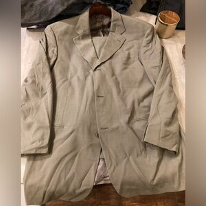 Boss olive green 2 piece suit
